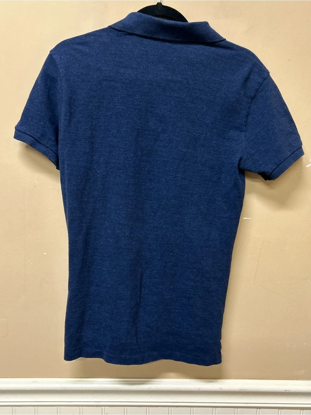 Polo Ralph Lauren Mens Slim Fit Polo Shirt Heather Blue Pony Size M